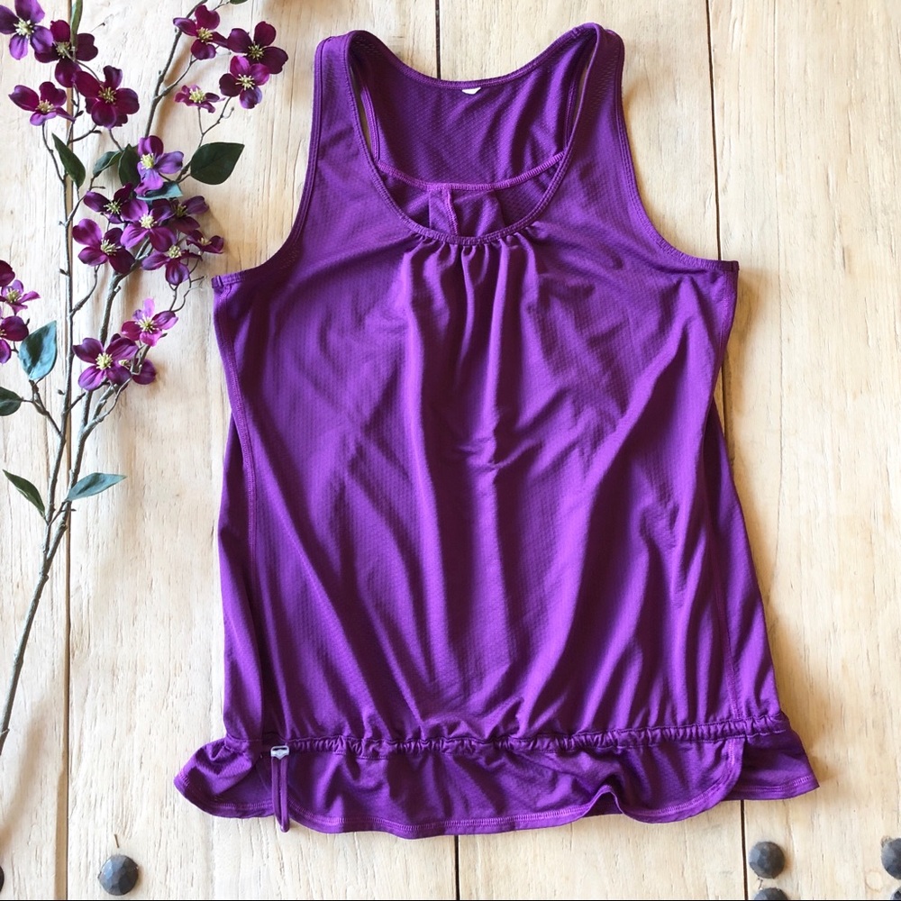 EUC LUCY Purple Drawstring Tank Top - Large